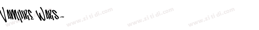 Vampire Wars字体转换